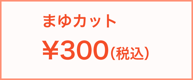 まゆカット : 300円(税込)