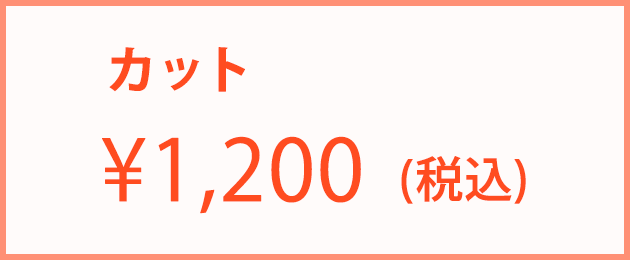 カット：1,200円（税込）