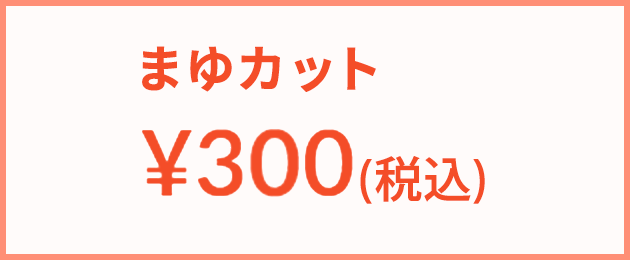 まゆカット : 300円（税込）